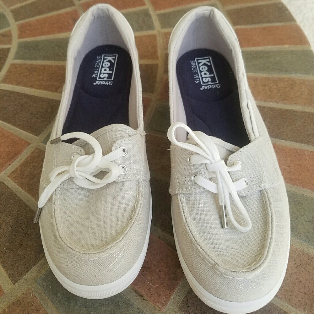 Keds Glimmer Boat, Silver Metallic